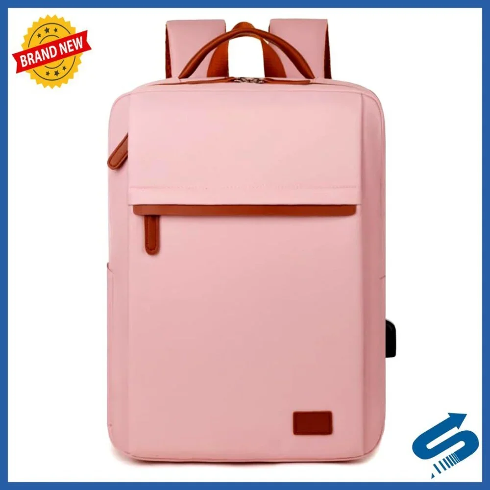 Unisex Laptop Backpack USB Charging Port Travel Business College Functional - Picture 2 of 6